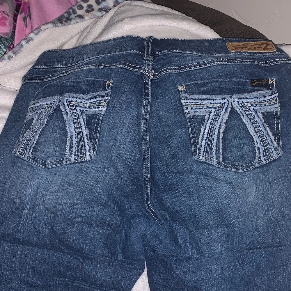 Seven7 Women's Blue Denim Shorts